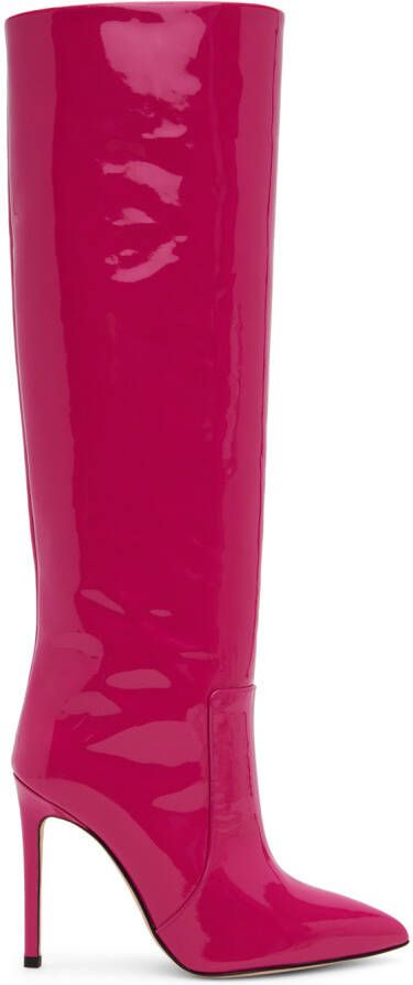 Paris Texas Pink Pointed Tall Boots