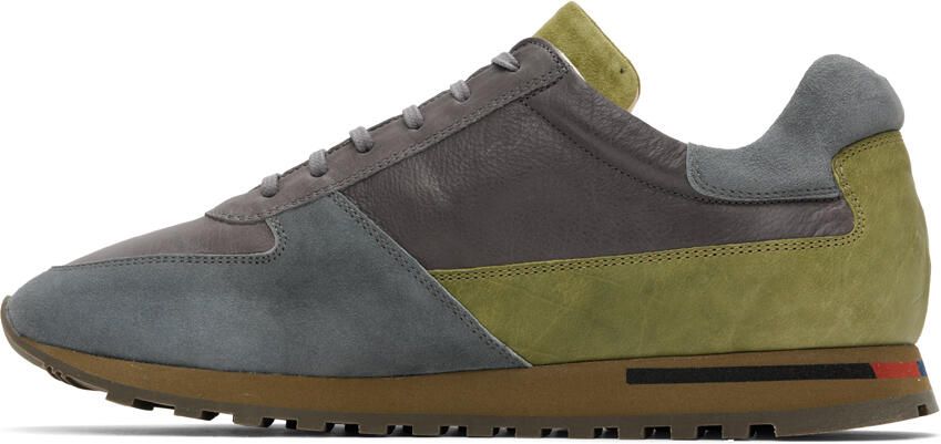 Paul Smith Gray & Khaki Jeco Sneakers - Picture 3