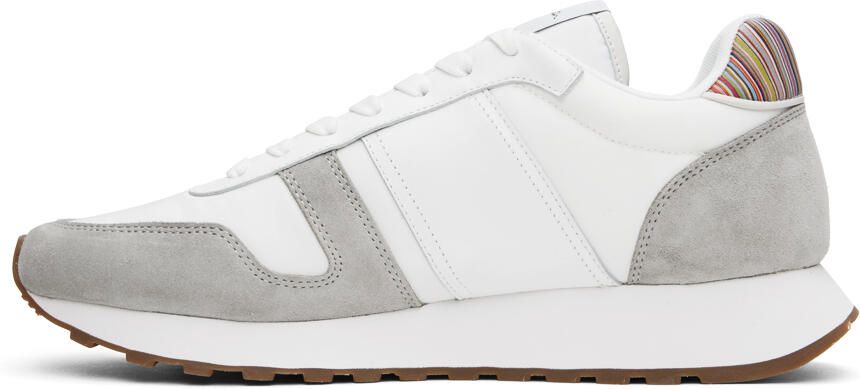Paul Smith White & Gray Eighties Sneakers - Picture 3