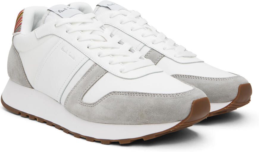 Paul Smith White & Gray Eighties Sneakers