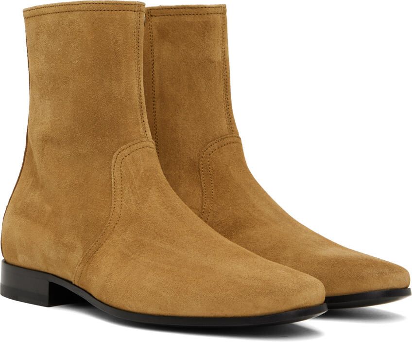 Pierre Hardy Tan 400 Leather Chelsea Boots - Picture 2