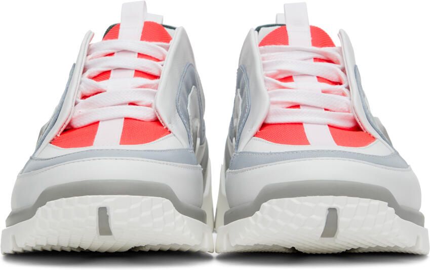 Pierre Hardy White & Pink Vibe Basket Sneakers - Picture 3