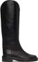 Proenza Schouler Black Leather Pipe Riding Boots - Thumbnail 1