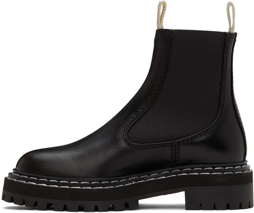 Proenza Schouler Black Lug Sole Chelsea Boots - Picture 3
