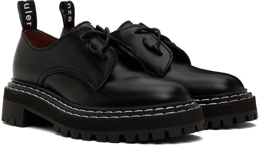 Proenza Schouler Black Lug Sole Oxfords - Picture 2
