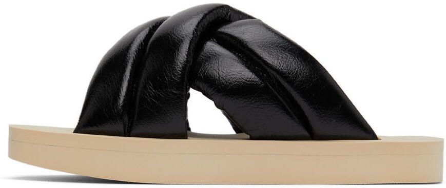 Proenza Schouler Black Padded Float Sandals - Picture 4