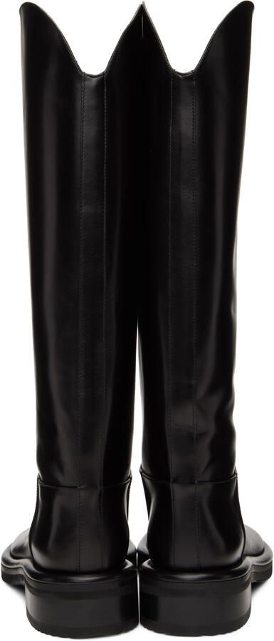 Proenza Schouler Black Pipe Riding Boots - Picture 4