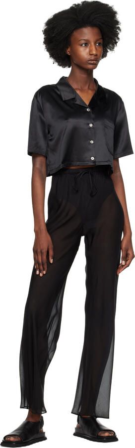 Proenza Schouler Black Slingback Fuss Sandals - Picture 4