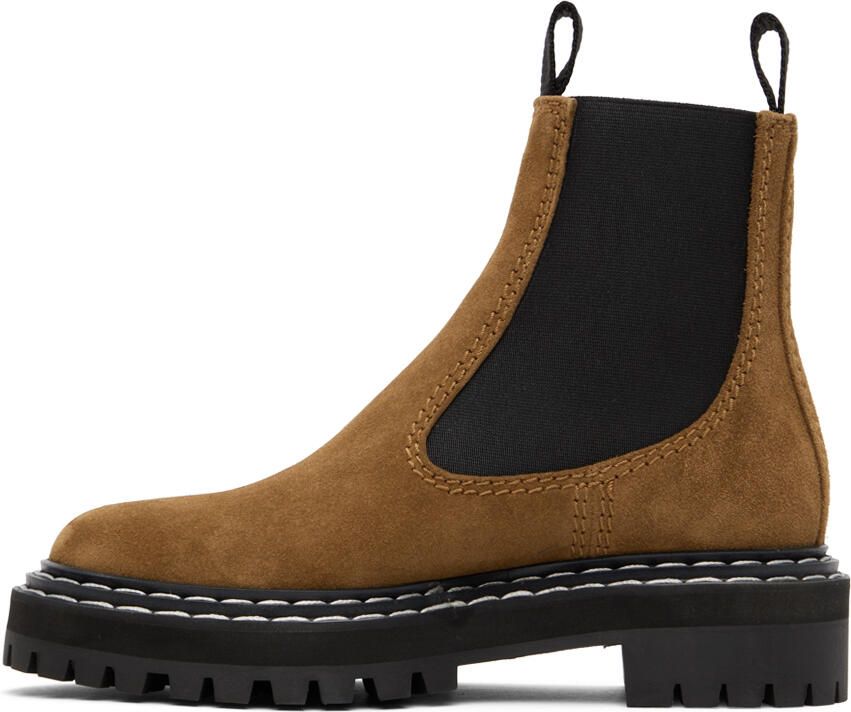 Proenza Schouler Brown Lug Sole Chelsea Boots - Picture 2
