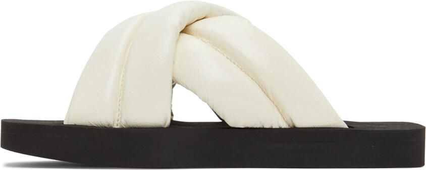 Proenza Schouler Off-White Criss-Cross Padded Sandals - Picture 4