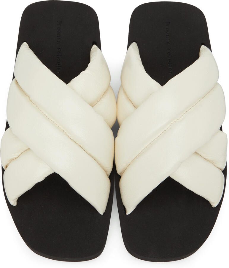 Proenza Schouler Off-White Criss-Cross Padded Sandals