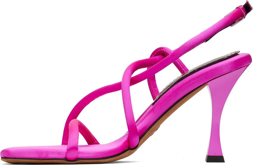 Proenza Schouler Pink Strappy Heeled Sandals - Picture 3