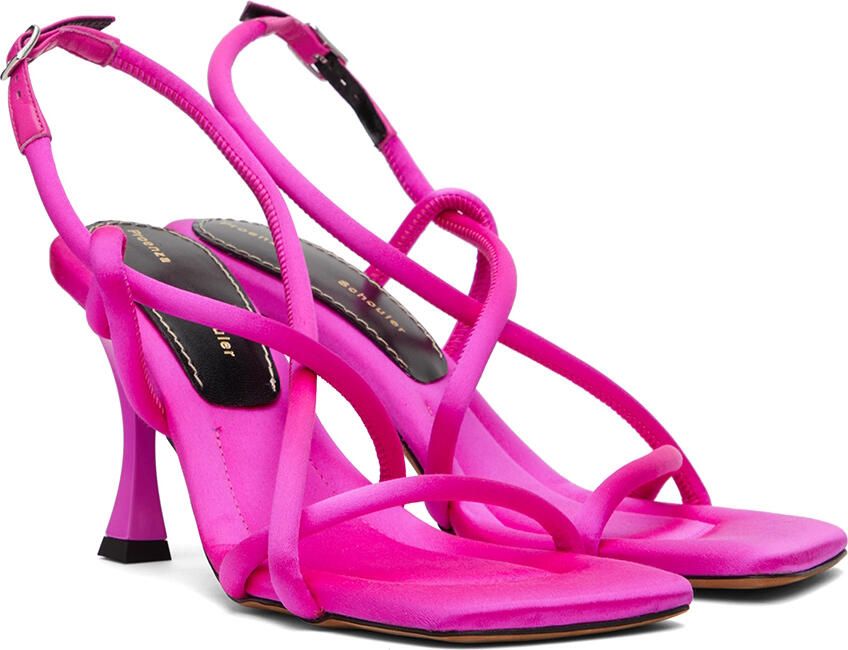 Proenza Schouler Pink Strappy Heeled Sandals - Picture 2