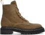 Proenza Schouler Taupe Lug Sole Combat Boots - Thumbnail 1