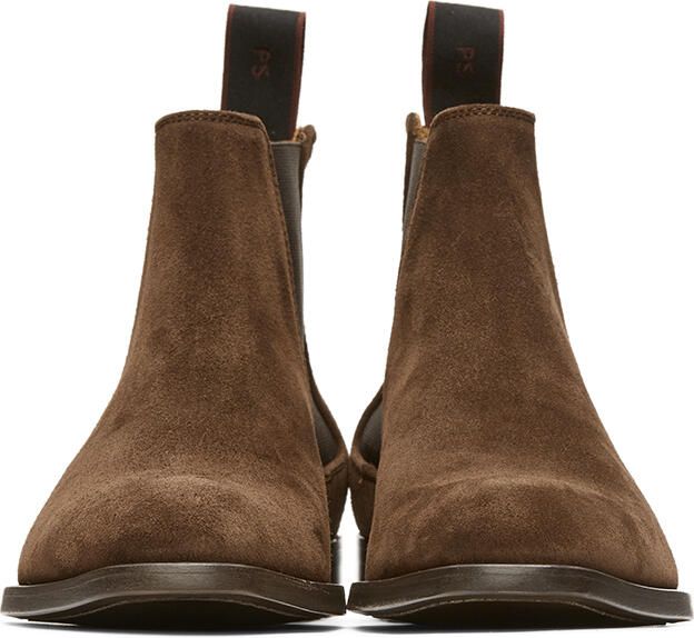 PS by Paul Smith Brown Suede Gerald Chelsea Boots - Picture 4