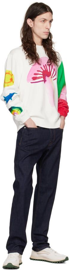 PS by Paul Smith White & Beige Damon Sneakers - Picture 4