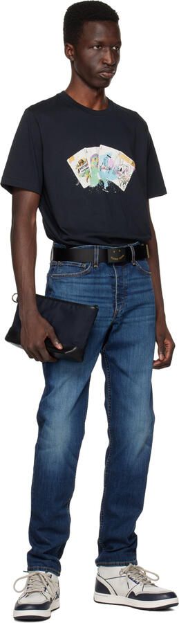 PS by Paul Smith White & Navy Lopes Sneakers - Picture 4