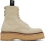 R13 Beige Single Stack Boots - Thumbnail 1