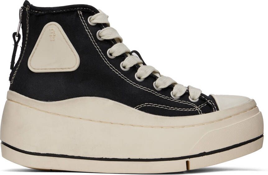 R13 Black Kurt High-Top Sneakers