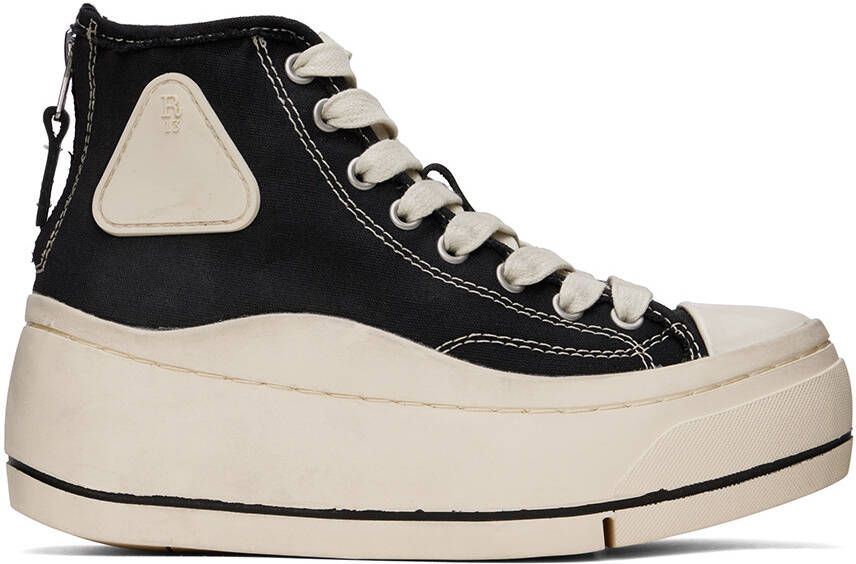 R13 Black Kurt High-Top Sneakers