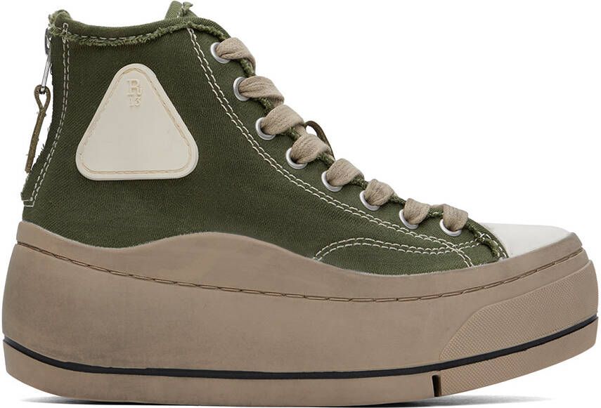 R13 Green Kurt Sneakers