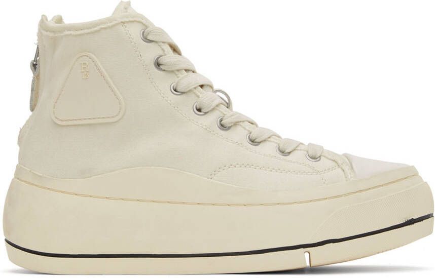R13 Off-White Kurt High-Top Sneakers