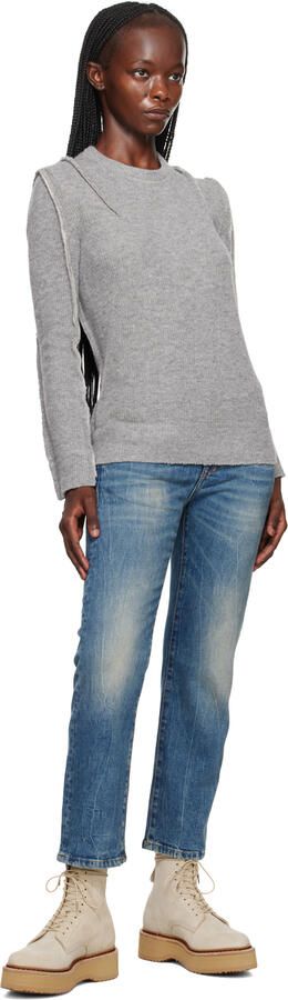 R13 Beige Single Stack Boots - Picture 4