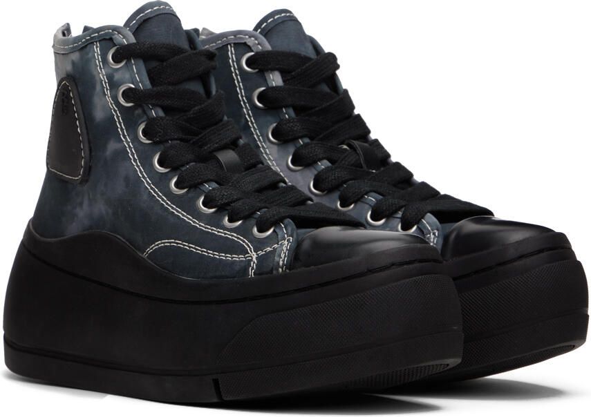 R13 Blue & White Kurt Sneakers - Picture 3