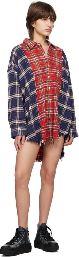 R13 Blue & White Kurt Sneakers - Picture 8