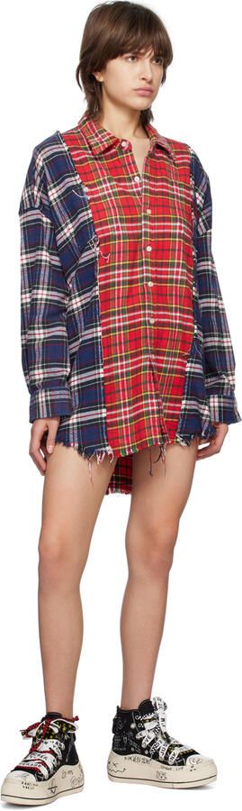 R13 Black & White Double Grommet Kurt Sneakers - Picture 7