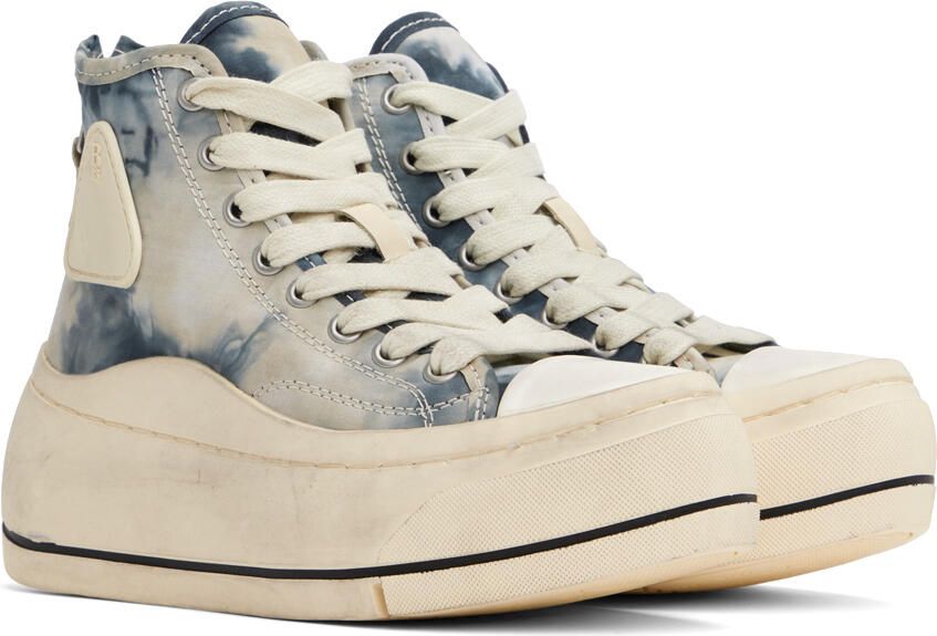 R13 Blue & White Kurt Sneakers - Picture 6