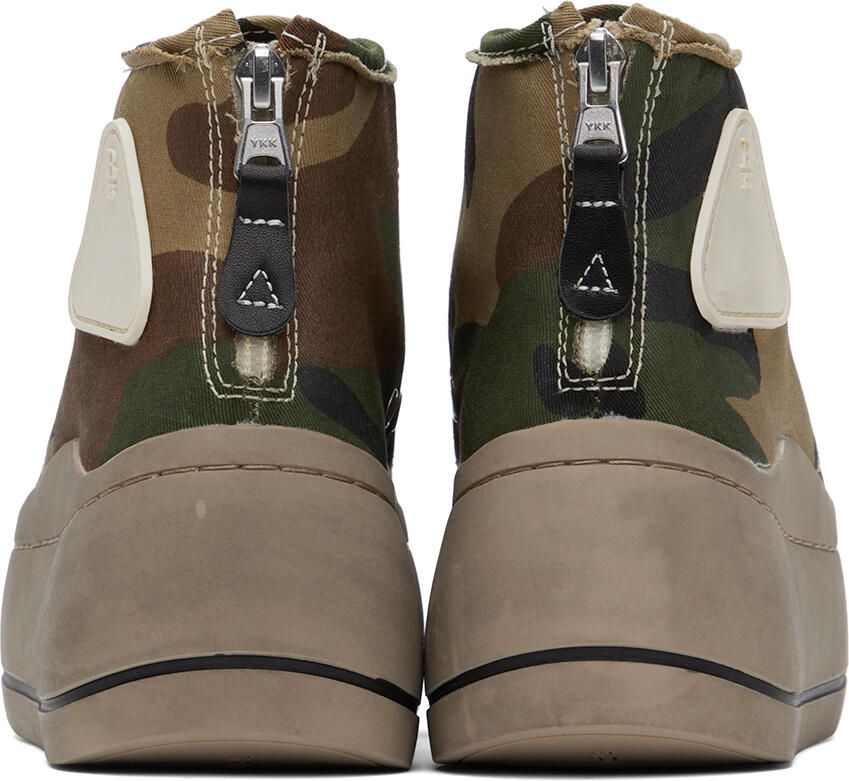 R13 Brown & Green Kurt Sneakers