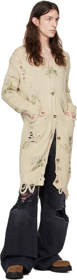 R13 Brown Single Stack Boots - Picture 4