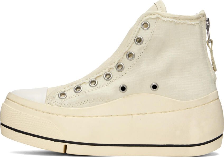 R13 Off-White Lace Free Kurt High-Top Sneakers - Picture 3