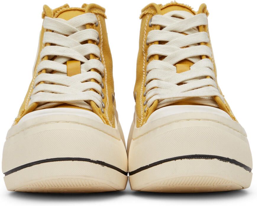R13 Yellow Kurt High-Top Sneakers - Picture 2