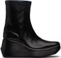 Raf Simons Black Leather Ankle Boots - Thumbnail 1