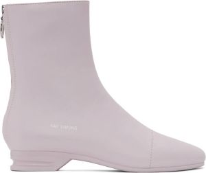 Raf Simons Pink 2001-2 Zip-Up Boots