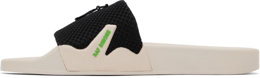 Raf Simons Black & Beige Astra Slides - Picture 4