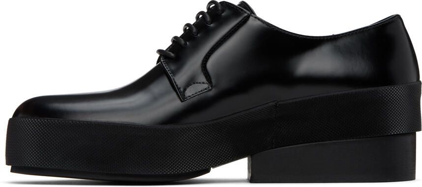 Raf Simons Black Leather Bluchers - Picture 3