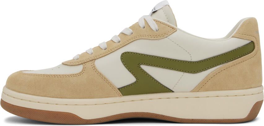 Rag & bone Beige & White Retro Court Sneakers - Picture 3