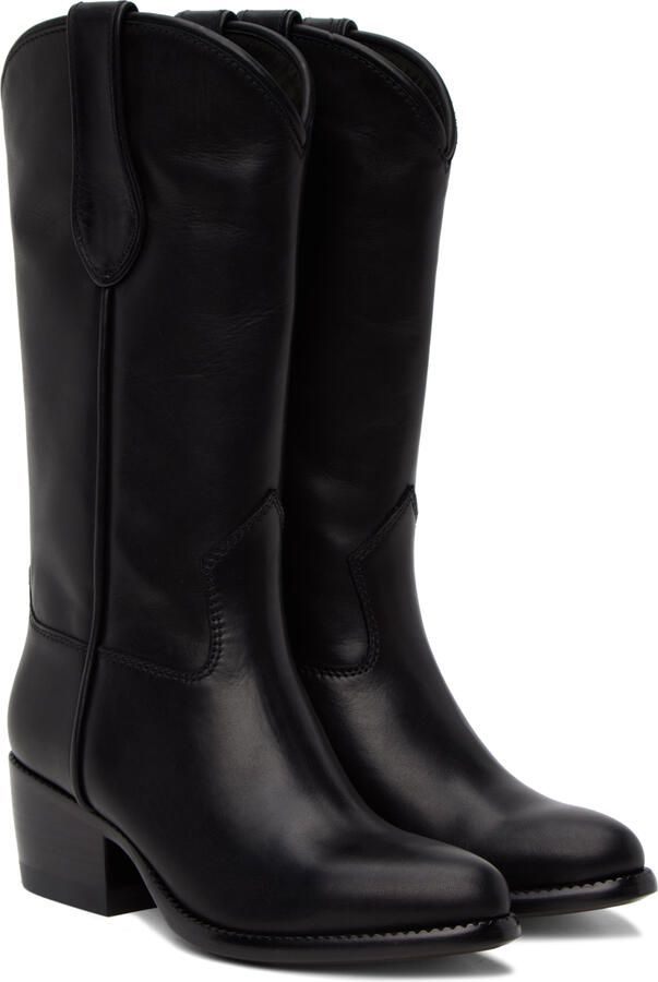 Rag & bone Black RB Cowboy Boots - Picture 3