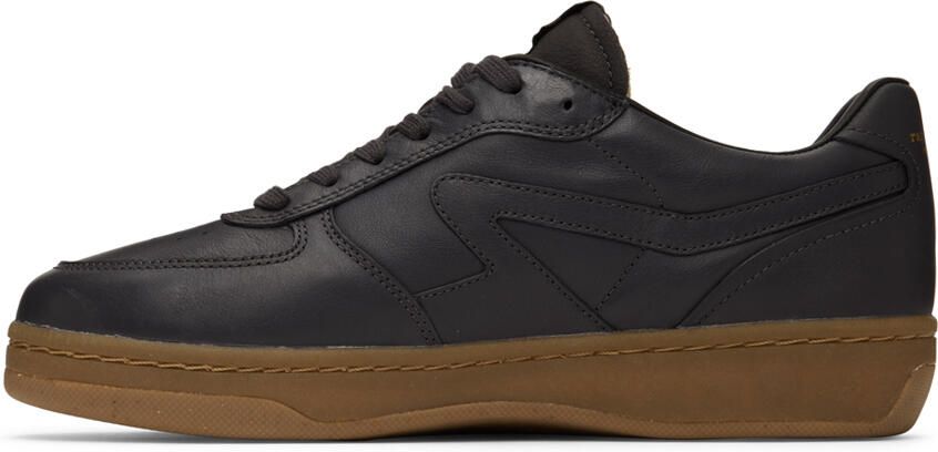 Rag & bone Brown & Black Retro Court Mid Sneakers - Picture 6