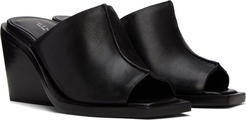 Rag & bone Black Santiago Wedge Sandals - Picture 2