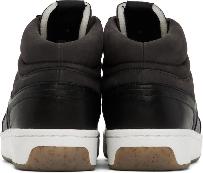 Rag & bone Brown & Black Retro Court Mid Sneakers - Picture 10