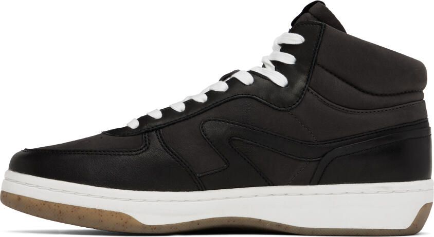 Rag & bone Brown & Black Retro Court Mid Sneakers - Picture 5
