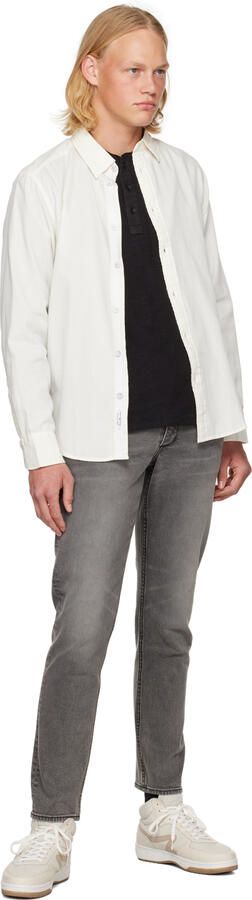 Rag & bone Off-White Retro Court Mid Sneakers - Picture 4