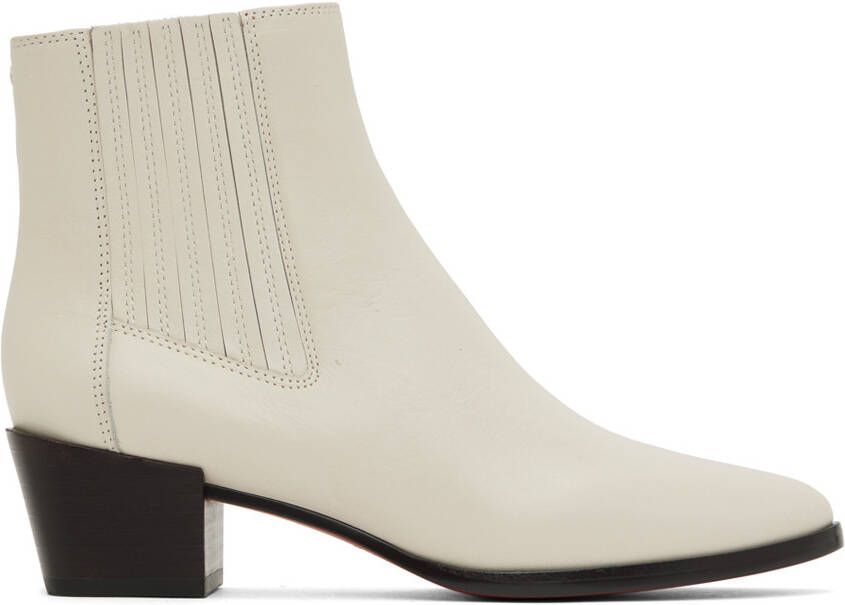 Rag & bone Off-White Rover Ankle Boots