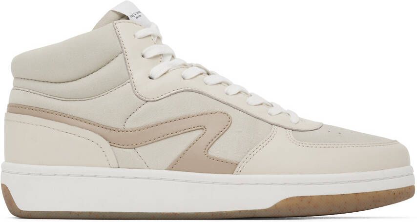 Rag & bone Off-White Retro Court Mid Sneakers