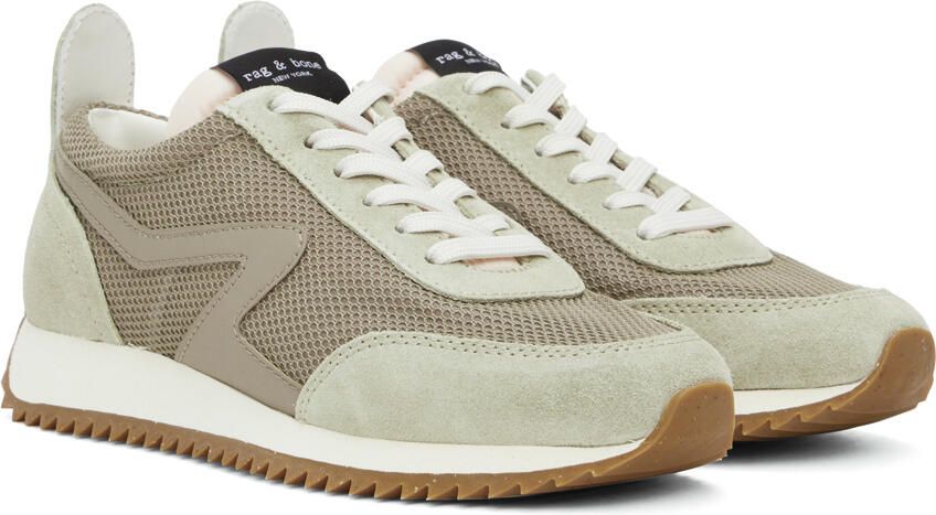 Rag & bone Taupe Retro Runner Sneakers - Picture 2