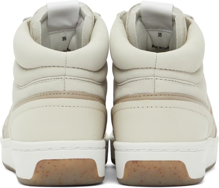 Rag & bone White Retro Court Mid Sneakers